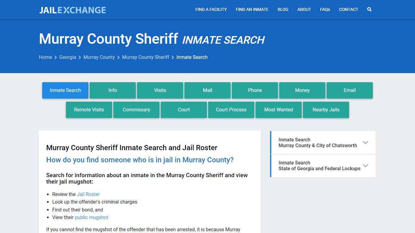 Inmate Search: Roster & Mugshots - Murray County Sheriff, GA